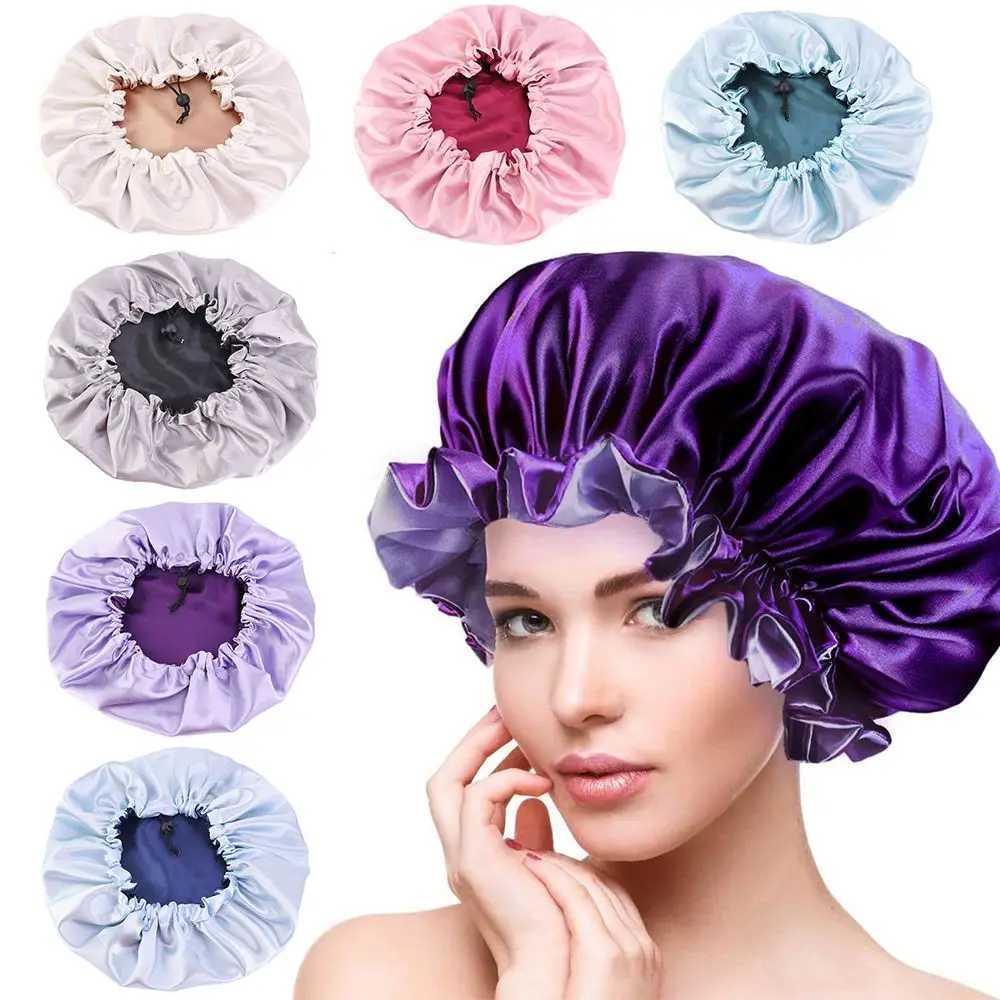 Hair Care Head Wrap Cover Women Satin Bonnet Night Sleep Hat Chemo Caps Soft Hat Z250808
