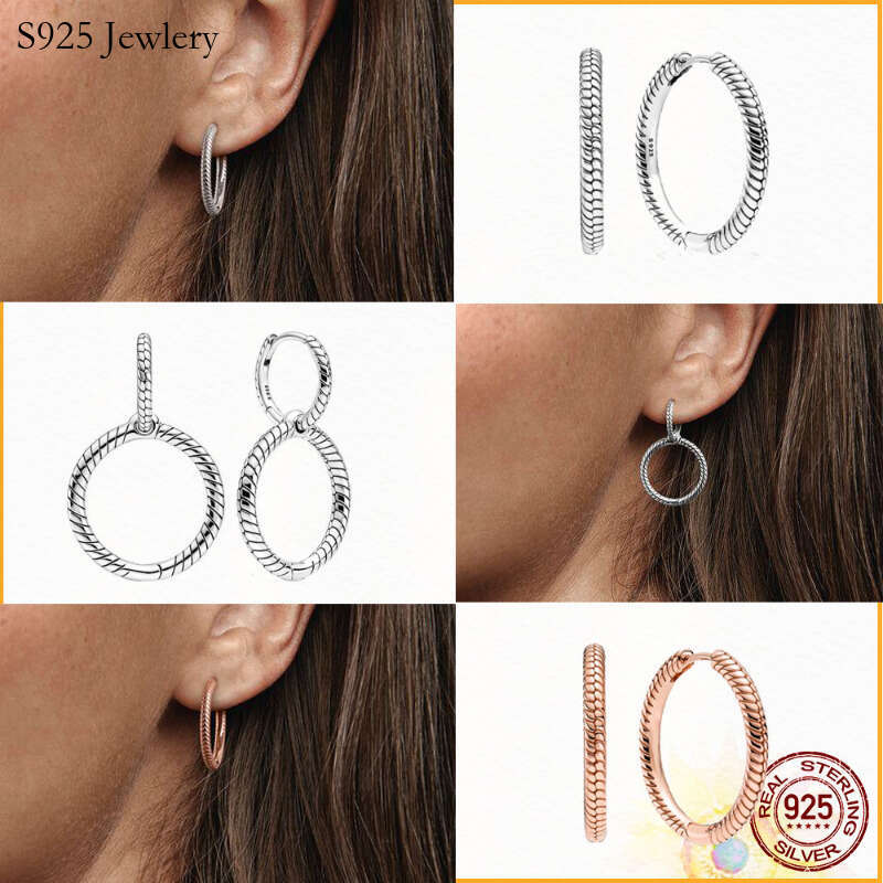 925 Sterling Silver Pendant Charm Double Earrings Are Suitable For Pendant DIY Female Gift Exquisite Jewelry Production Free Shipping