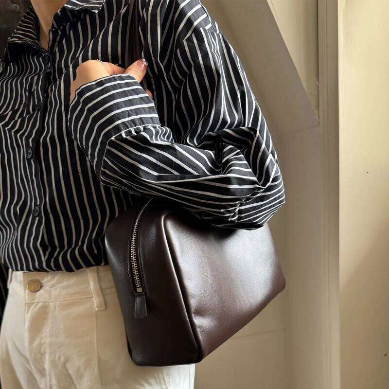 Custom Initials Genuine Leather Boston Bags For Women Designer Handbags Purses 2025 New In Cowhide Underarm Shoulder