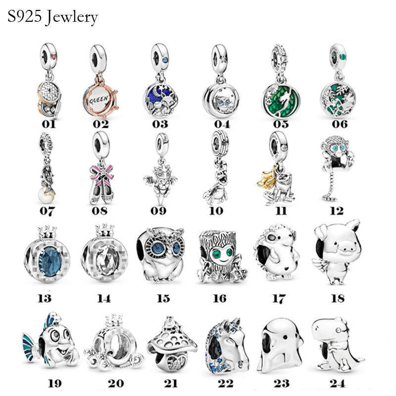 925 Sterling Silver Charm Crown Cat Eagle Tree Pendant Beads Suitable For Primitive DIY Jewelry Fashion Accessories Free Delivery