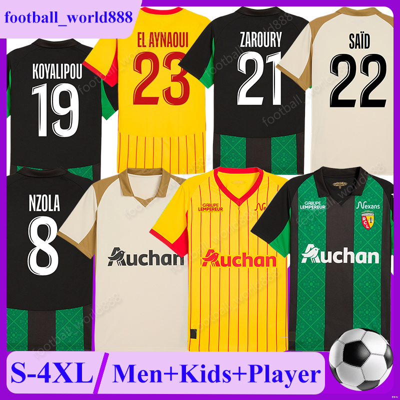 4XL Maillot RC Lens 25 26 Soccer Jerseys SOTOCA SAID SAUD 2025 Football Shirts THAUVIN LABEAU-LASCARY SATRIANO BERMONT football kits DIOUF RYAN Men Kids Kit Socks Sets