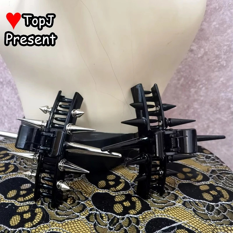 Subculture style Women's Gothic Lolita Harajuku Y2K Girls Hair accessories rivet Gifts teampunk personality hairpin Get caught 250814
