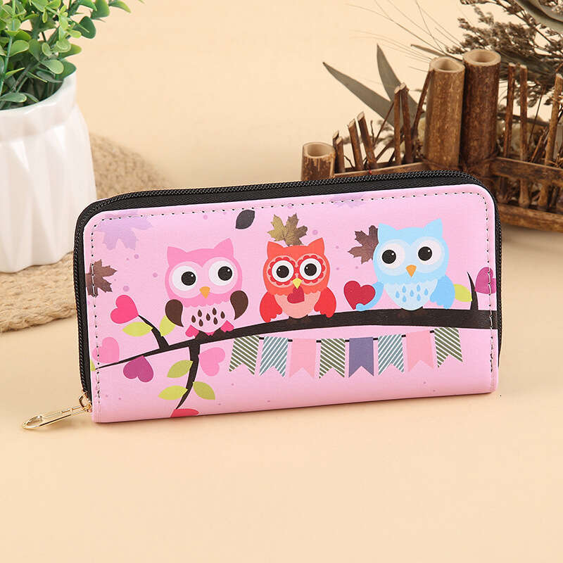 Cartoon Pattern New Wallet Women's Long Clutch Double-layer Zipper Large Capacity Coin Purse Multi-purpose Mobile Phone Bag