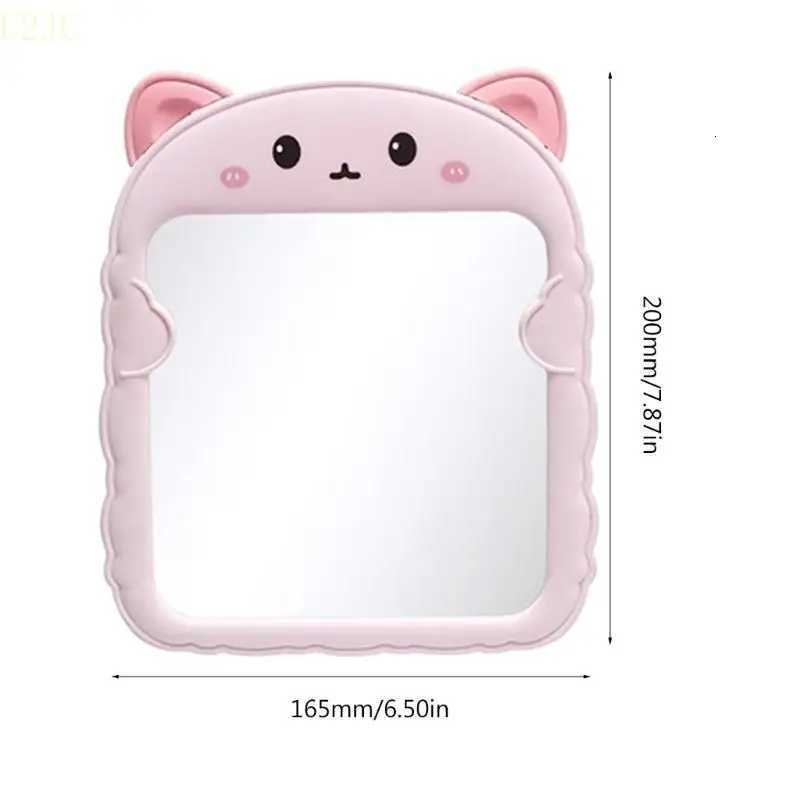 2024 New Desktop Makeup Mirror Flat Mirrors with Bracket Cartoon Bear Mirror Z250807