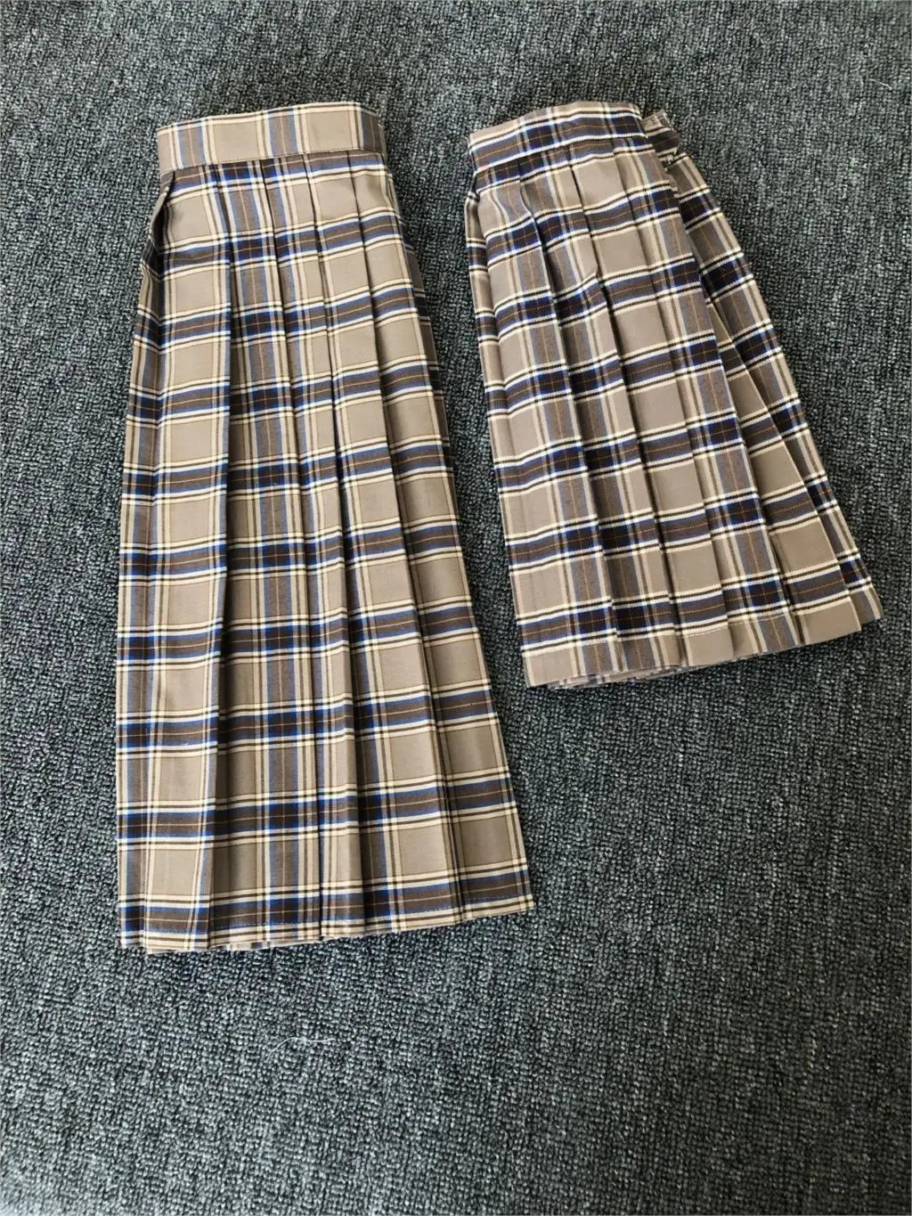 School Dresses Japanese College Middle Uniform For Girls Jk Uniforms Lady Sailor Suit Tea Brown Color Plaid Pleated Skirt 250729