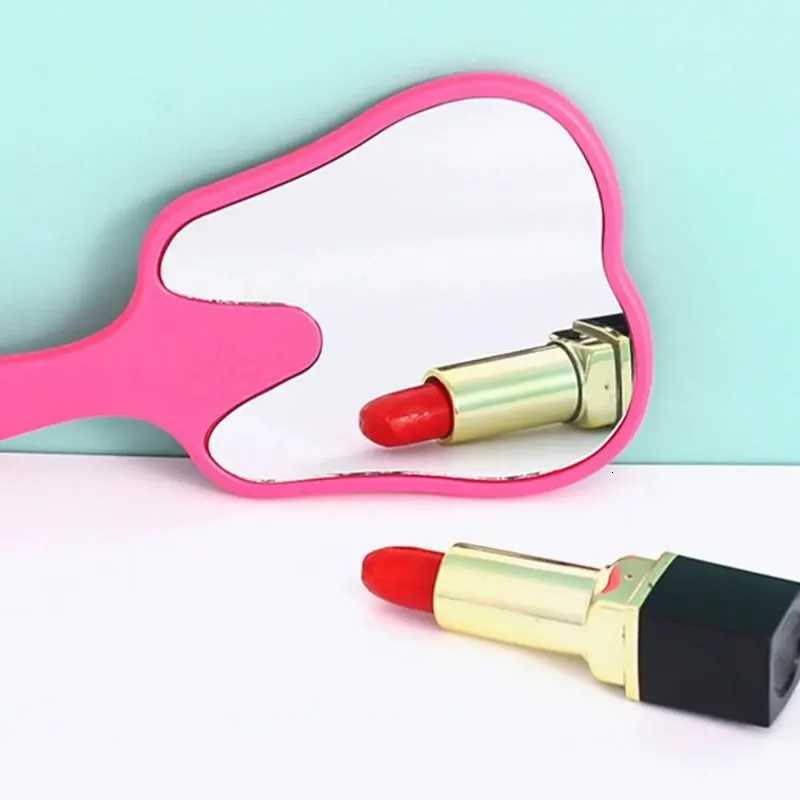 Tooth Shaped Handheld Makeup Mirror Cute Makeup Mirror with Handle Handheld Dental Makeup Mirror Z250807