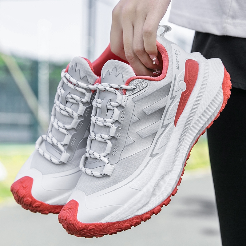 Men's trail running 2025 new autumn breathable sports shoes men's shockproof anti-skid mountaineering hiking leisure