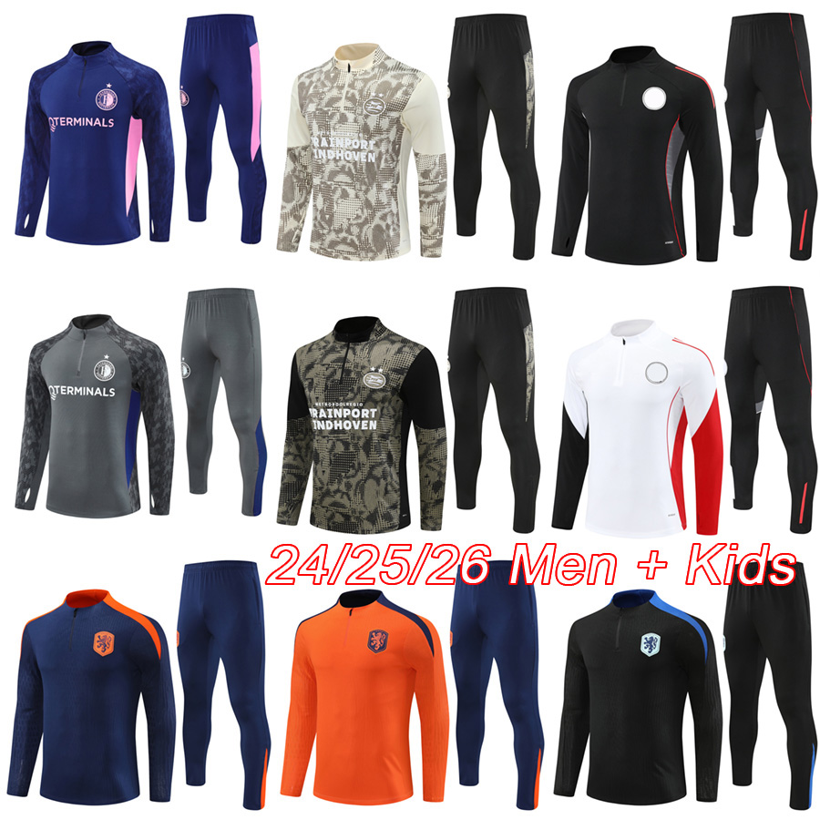 Netherlands survetement training kit afcpsv 2025 2026 Bergwijn mens soccer tracksuit kids football kits 24 25 26 ensemble foot chandal futbol