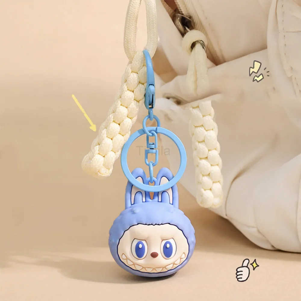 Cartoon Doll Keychain Cute Wooden Horse Couple Student Backpack Pendant Decoration U250808