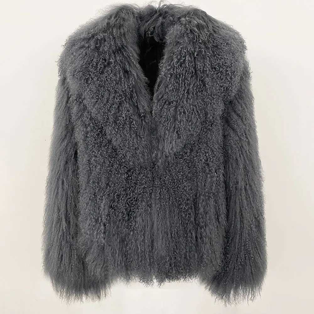 01 Fashion Real Fur Outerwear Fe Natural Mongolia Sheep Fur Coat Women 2025 New Winter Thick Jacket Hair Clothing Lady XJ250804