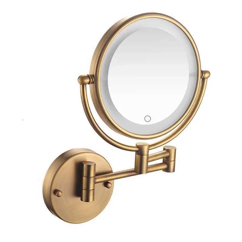 Decorative Mirrors Bathroom 8-inch Folding Rotating Telescopic Makeup Mirror Wall Hanging Double-sided Magnifying Beauty Mirrors Z250807