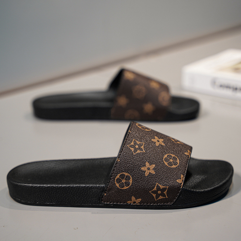 Free shipping designer slippers men's summer outdoor one-piece flip-flops trendy anti-slip and deodorizing thick-soled men's beach flip-flop