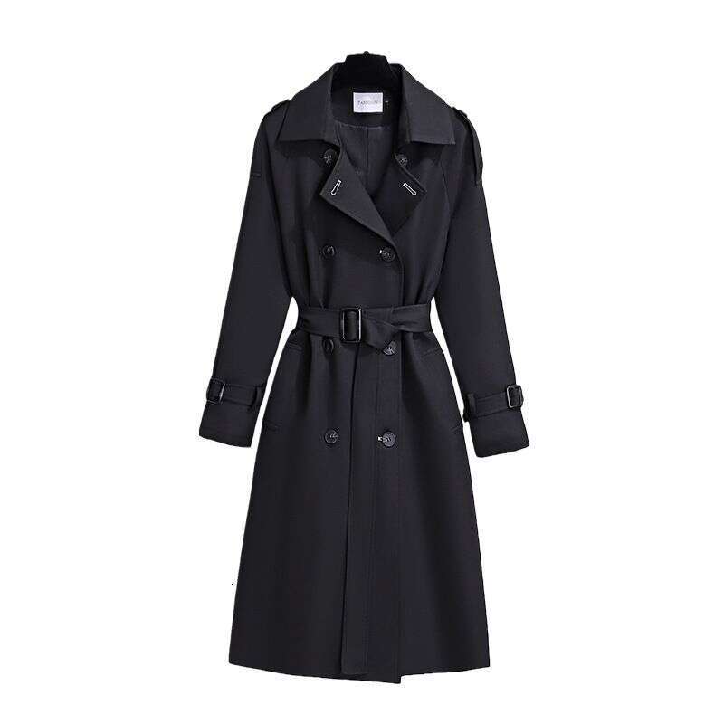 Women's Clothing Elegant And Stylish Trench For Women Mid Length 2023 Autumn New Style Waist Classic Fashion Coat Ins Trend