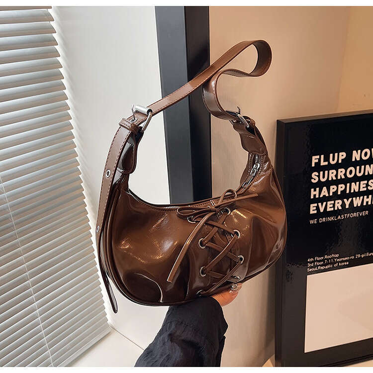 High-end Elegant Bowknot 2025 New Sweet Cool Hot Girl Single Shoulder Underarm Niche Dumpling Bag