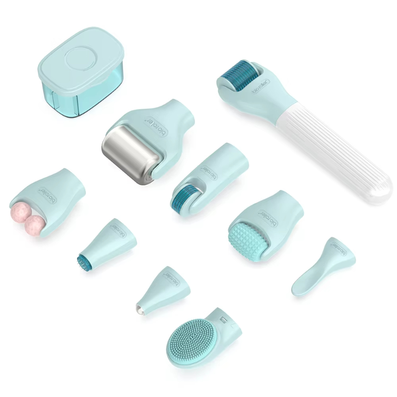 Bio Roller 10 in 1 Derma Roller Kit G10 For Home Use Face Microneedling Massage Roller Acne Scars Anti Wrinkles Skin Care Tool