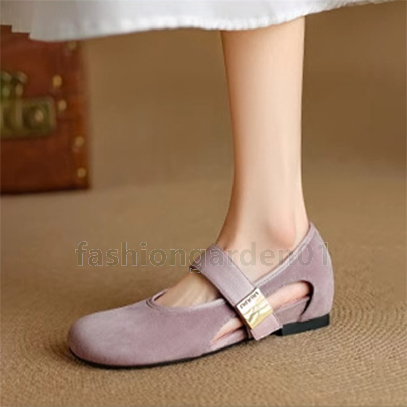 designer shoes loafers womens ballet flats fashion comfort round toe single shoe soft low heels non-slip mary jane shoe size 35-40