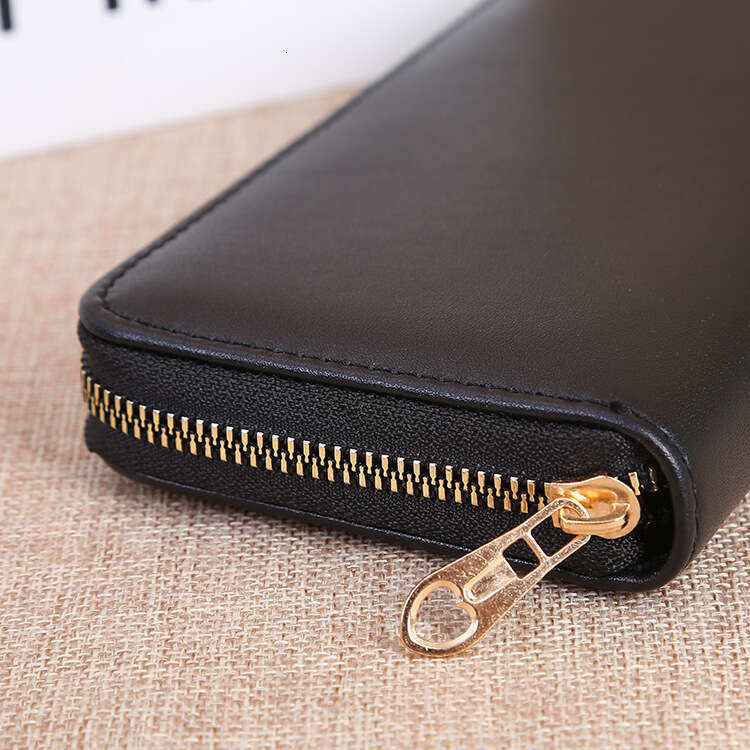 Long Wallet Large Capacity Clutch Double Layer Korean Style Zipper Coin Purse Phone Bag Print