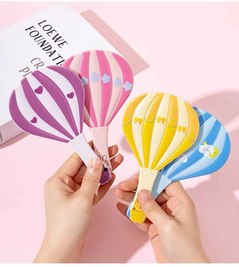 ute Hot Air Balloon Handle Mirror Female Home Beauty And Makeup Mirror Single-Sided High-Definition Mirror Mini Portable Mirror Z250807