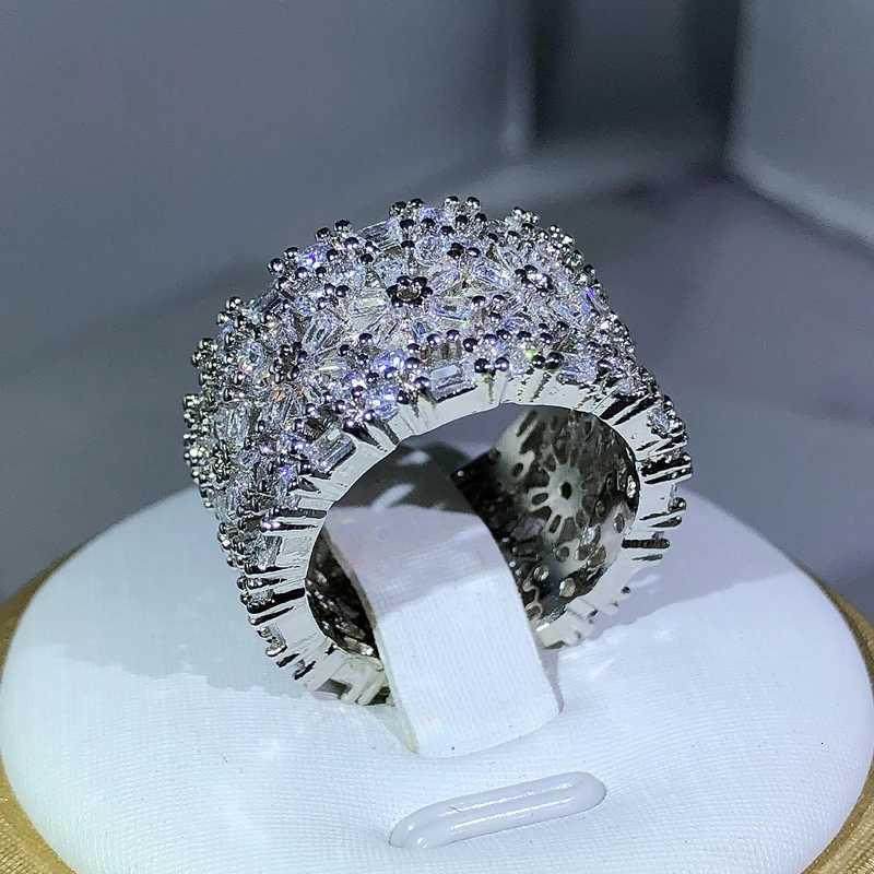 Elegant Female 925 Sterling Silver Big Water Drop Zircon Stone Ring Finger Rings For Women Promise Love Valentines Day Gifts Y250808