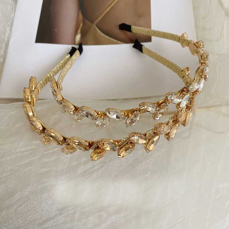 Bohen Gold Silver Rhinestone Hair Band Hair Accessories Y250808