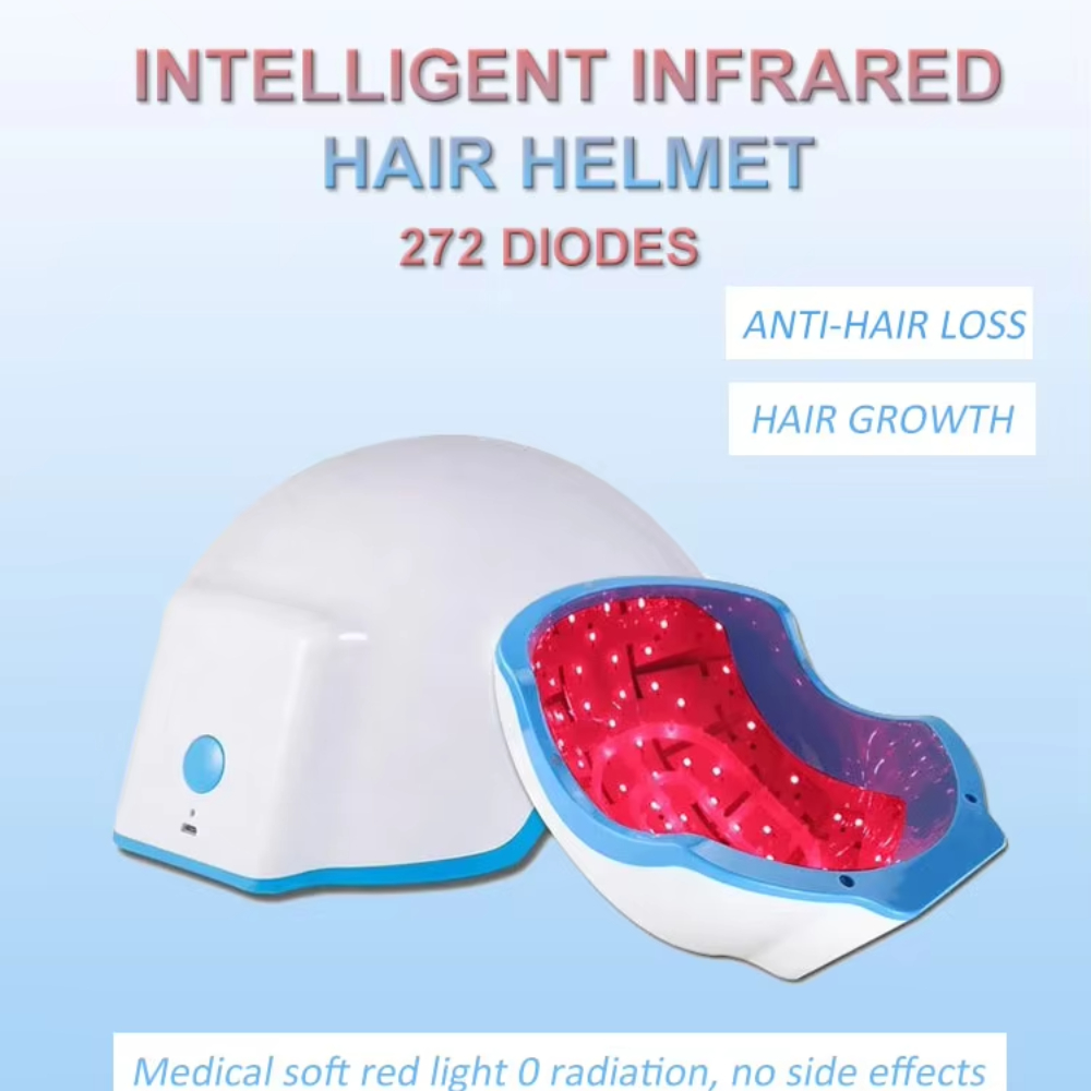 Factory Direct Sale 272 Diodes Red Light Laser Hair Growth Helmet for Anti Hair Loss Laser Hair Regrowth Therapy