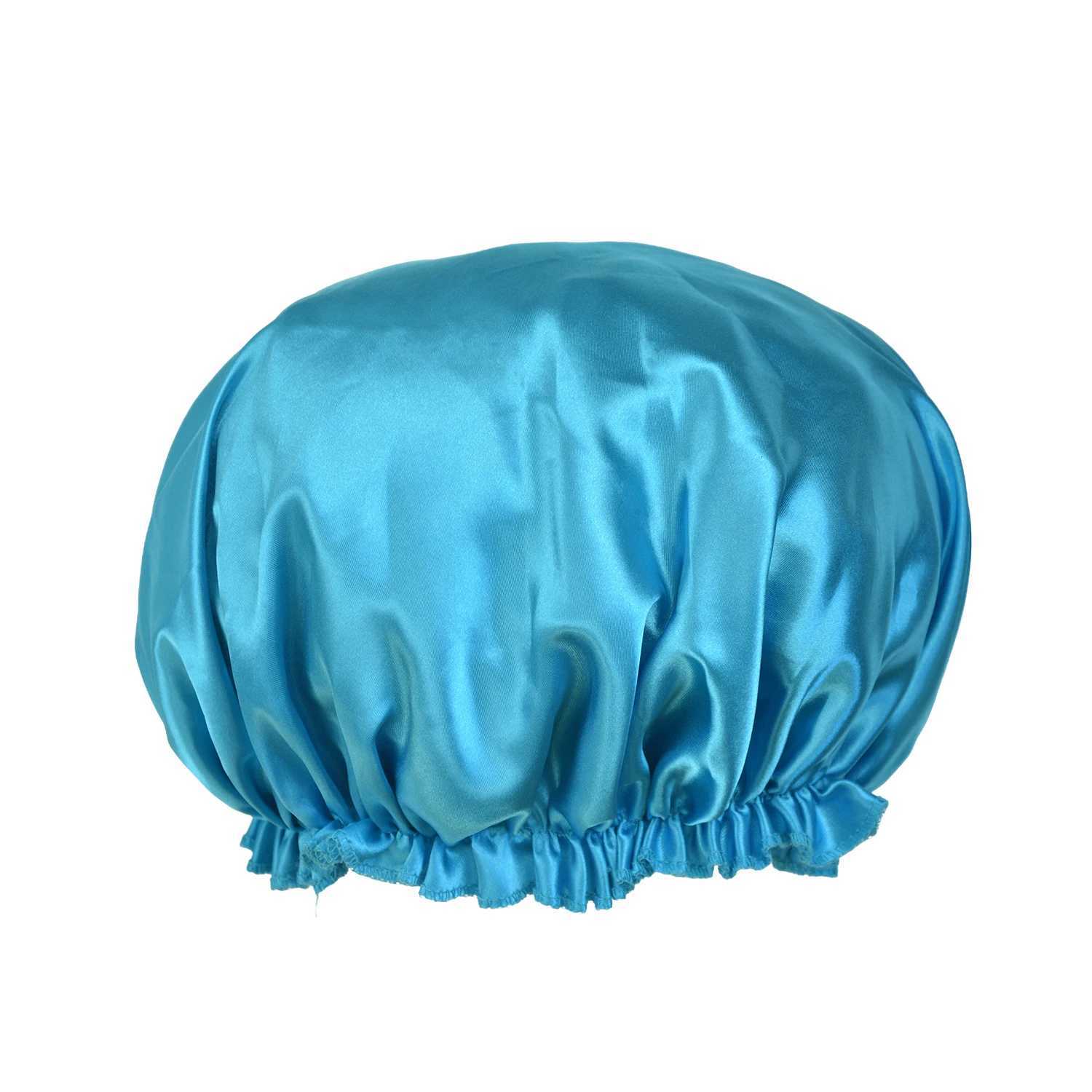 Satin Night Sleep Cap Elastic Band Cap Head Cover Hair Care Wig for Women Soft Silk Hat Wig Accessories Z250808
