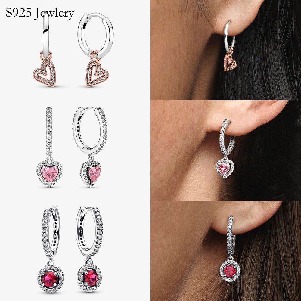 2024 New Popular 925 Sterling Silver Love Star Butterfly Earrings Suitable For Primitive Female DIY Jewelry Fashion Accessories