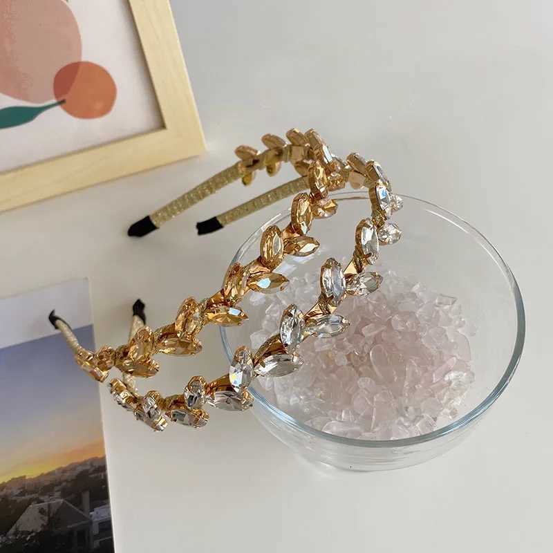 Bohen Gold Silver Rhinestone Hair Band Hair Accessories Y250808
