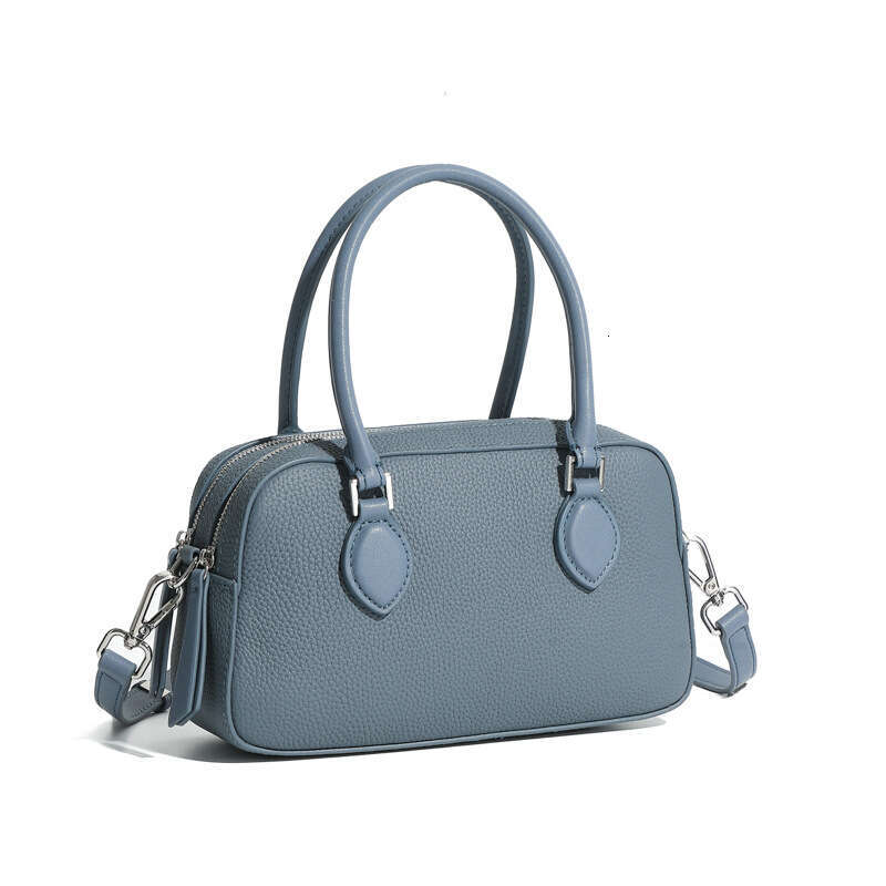 Genuine Leather High-End Feel Handheld Boston 2025 New Spring Summer Mini Crossbody Shoulder Pillow Underarm Women's Bag