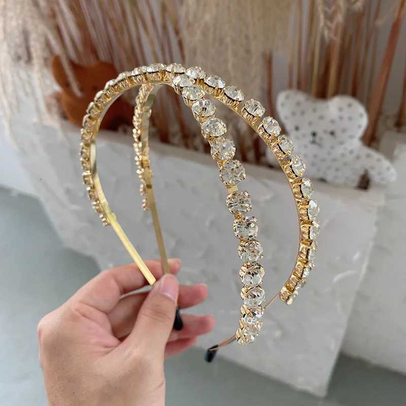Baroque Rhinestone Crown Haiand Band for Women Girls Hair Accessories Y250808