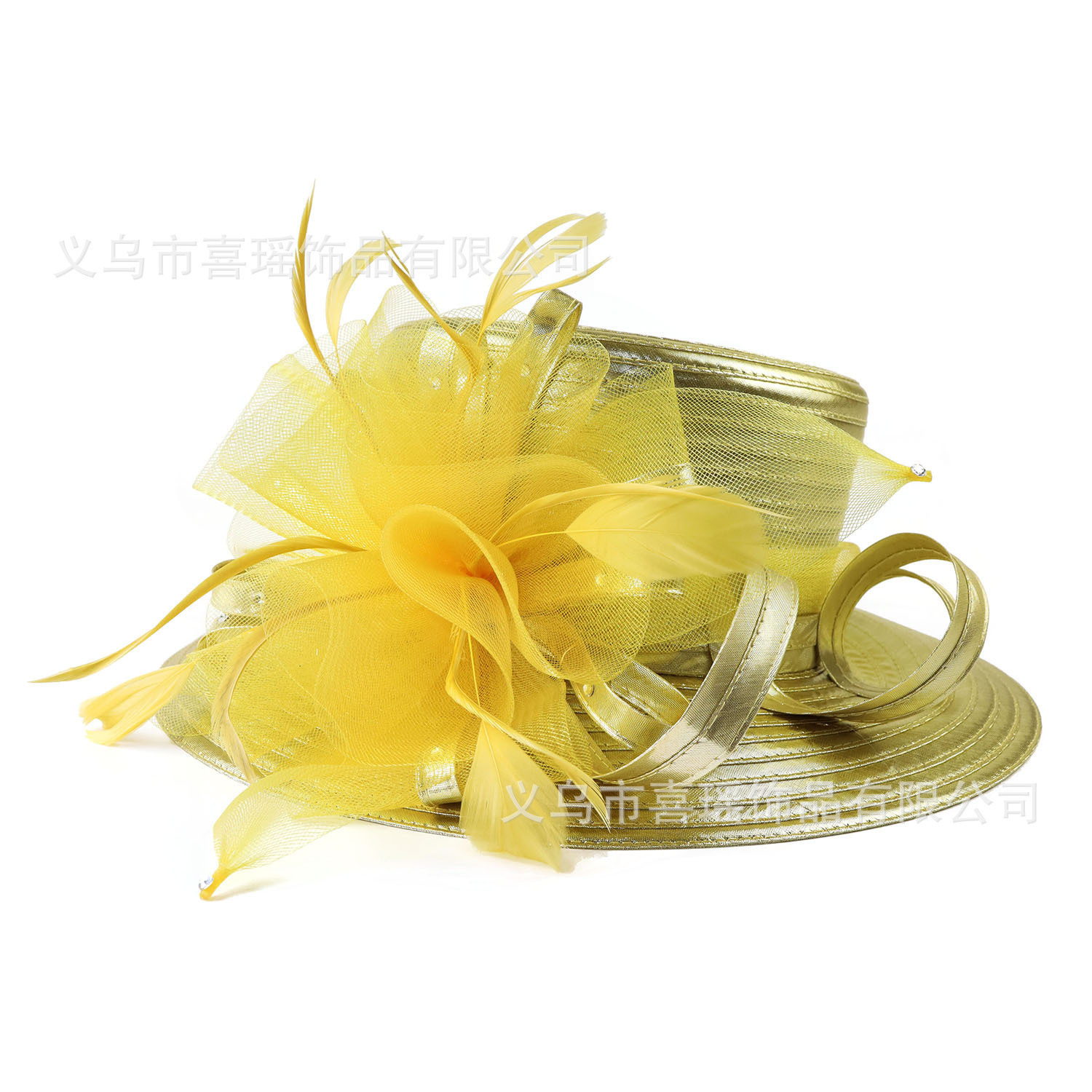 Fascinator Hats for Women Elegant Wedding and British Lady Deby Race Top Church Hats for Black Women S10-4266 250402