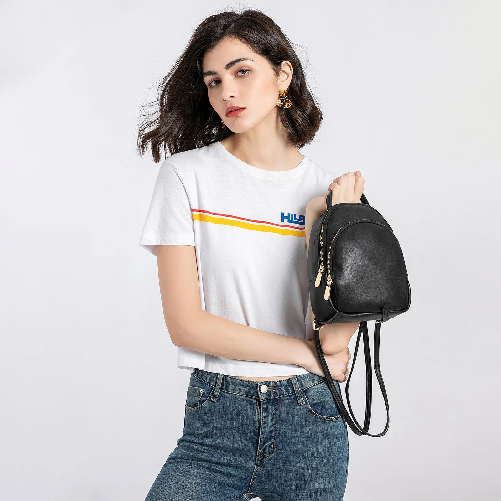 Mini Backpack for Women Travel Cute Purse and Shoulder Bag PU Leather Fashion Knapsacks 250807