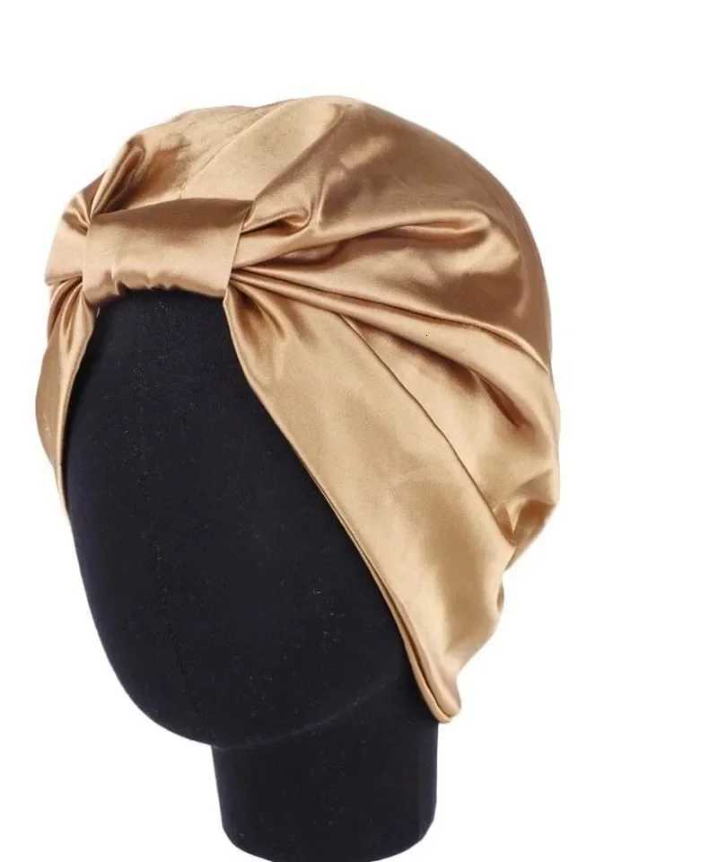 Natural Mulberry Silk Night Cap Sleeping Pure Hair Wrap Beanie For Women Girl Z250808