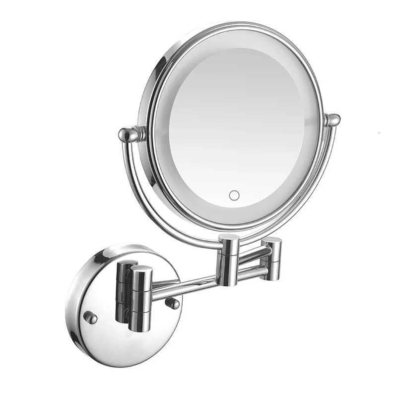 Decorative Mirrors Bathroom 8-inch Folding Rotating Telescopic Makeup Mirror Wall Hanging Double-sided Magnifying Beauty Mirrors Z250807