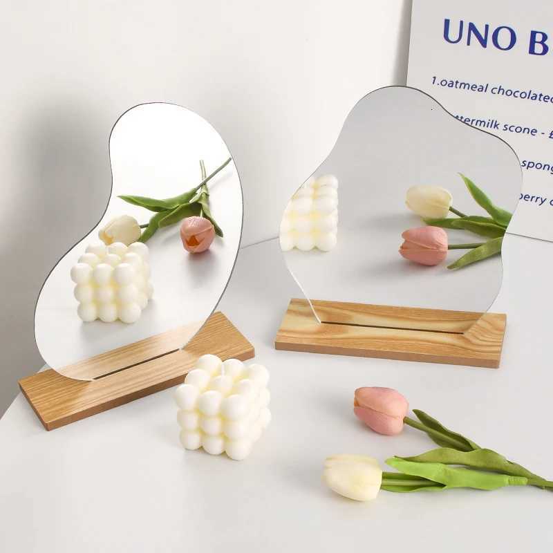 Acrylic DIY Irregular Mirror Desktop Makeup Mirrors Decorative Vanity Mirror Birthday Party Photography Prop Cosmetic Beauty Z250807