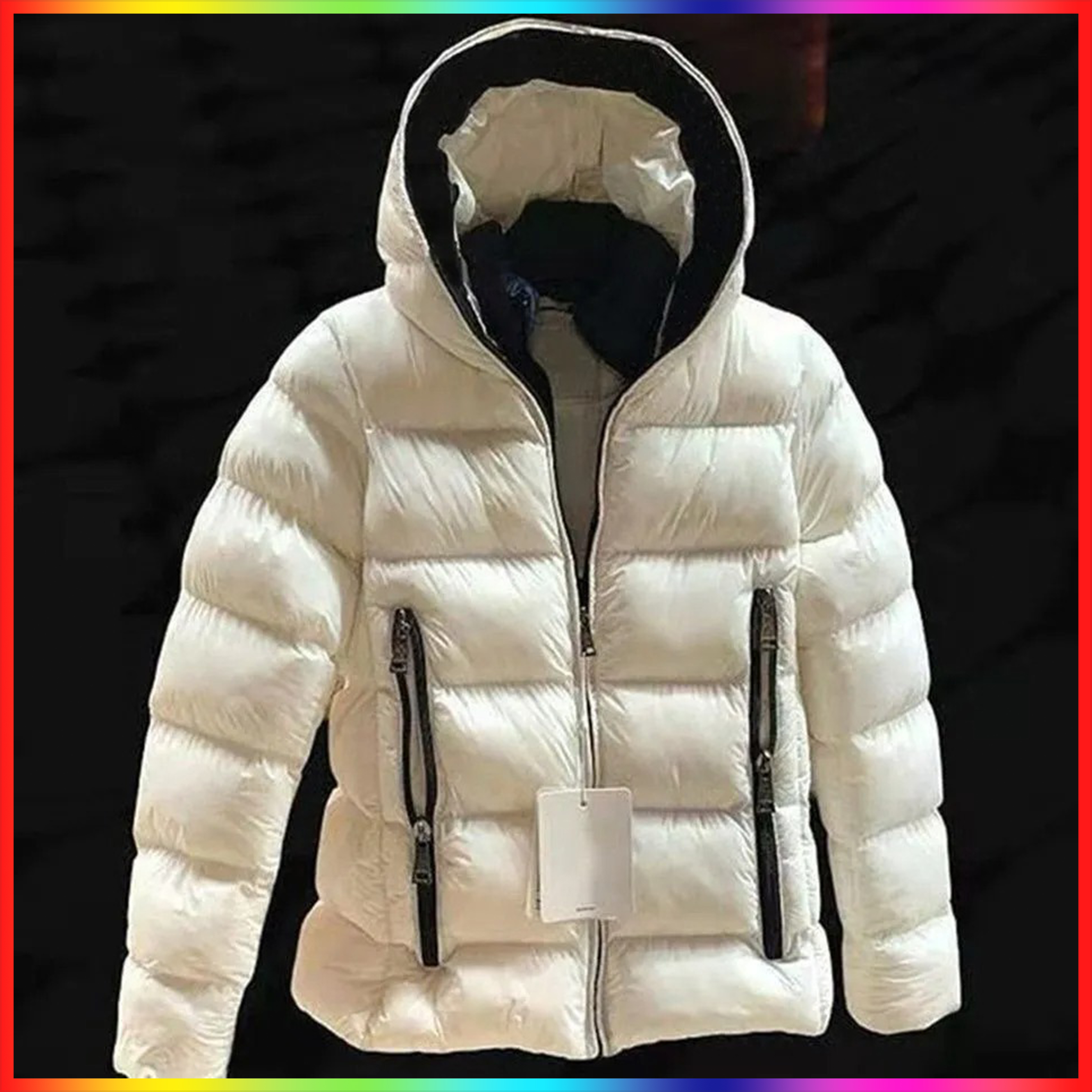 5A Designer Winter Winter Puffer Jackets Coat Real Wolf Fur Homme Outdoor Windbreaker Jassen Outerwear Hooded Manteau Hiver Canada Style warm Parka Doudoune 01