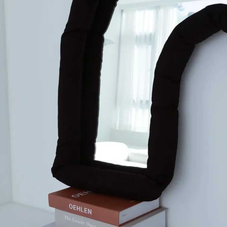 Arch Mirror Ins Creative Cotton Living Room Bedroom Wall Hanging Decoration Makeup Mirror Semi-round Wall Decoration Z250807