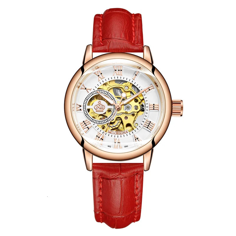 Fashion Skeleton Women Mechanical Watches Female Clock Automatic Self-Wind Wristwatches for Ladies Montre Femme 250807