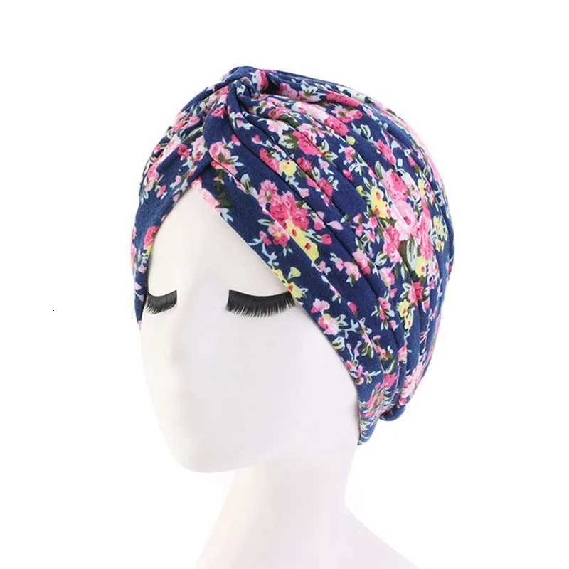 Hot Sale Ethnic Style Lady Turban Hat Print Indian Cap High Quality Muslim Sleep Bonnet For Women Z250808