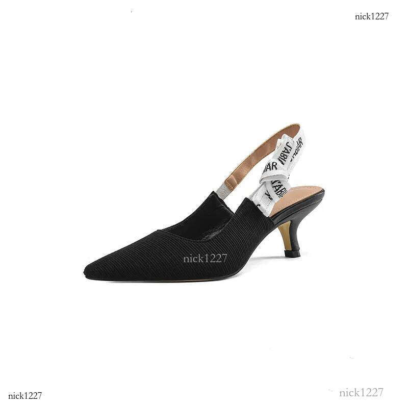 New Women Dress Shoes Fashion Simple Design High heels Gentle Style Versatile Stylish Pointed Toe Solid Black Free shipping Hot