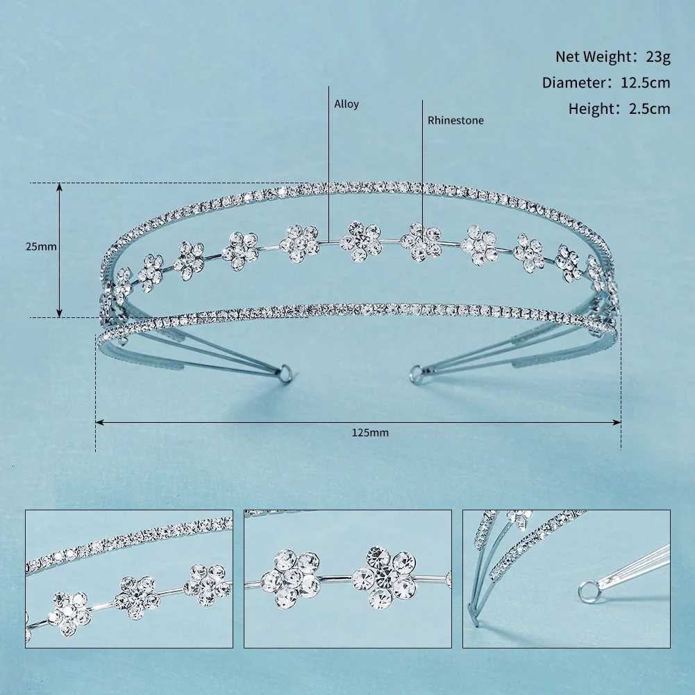 Fashion Crystal Triple Layers wer Princess Hair Bands Birthday Party Valentines Day pieces Bridesmaid Gifts Y250808