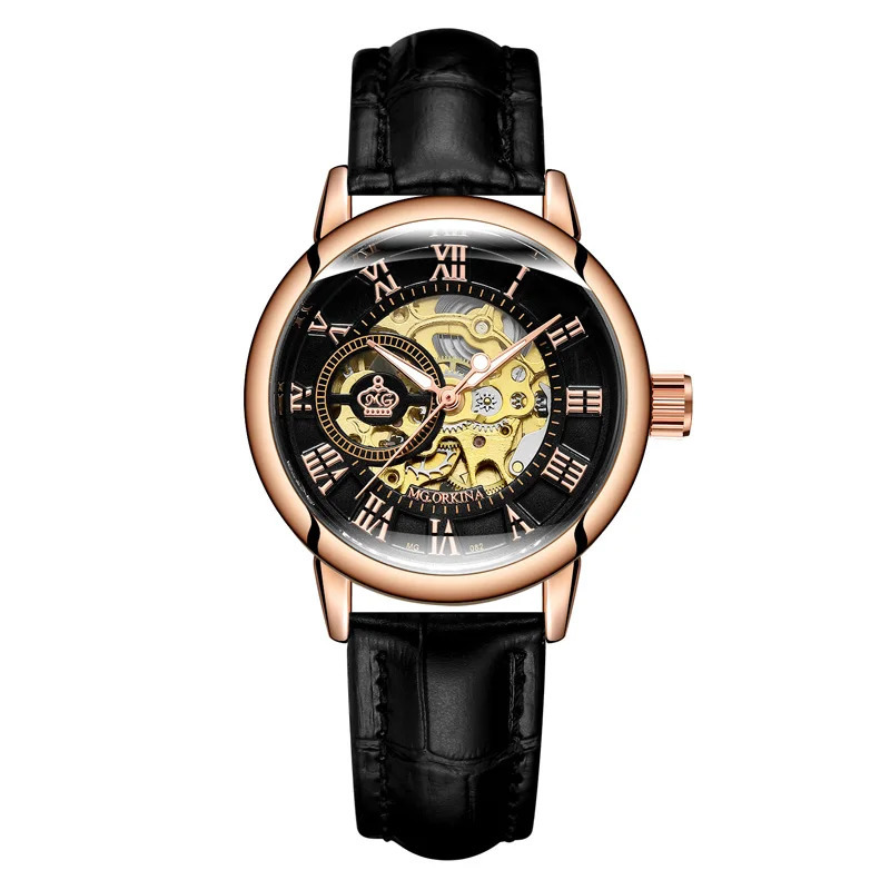 Fashion Skeleton Women Mechanical Watches Female Clock Automatic Self-Wind Wristwatches for Ladies Montre Femme 250807