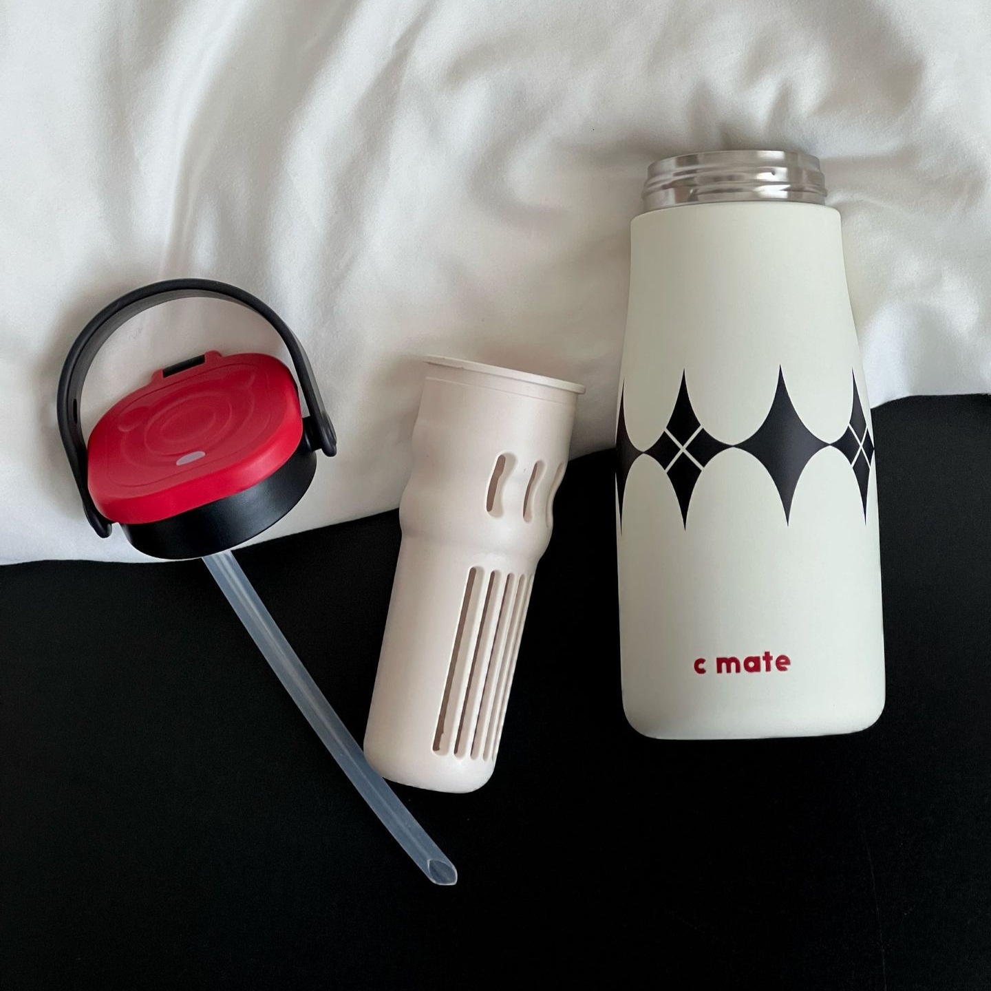 Portable Straw Dual Drinking Cup Ceramic Inner Liner Insulated 316 Couple Female Student HighValue Milk Water 250808