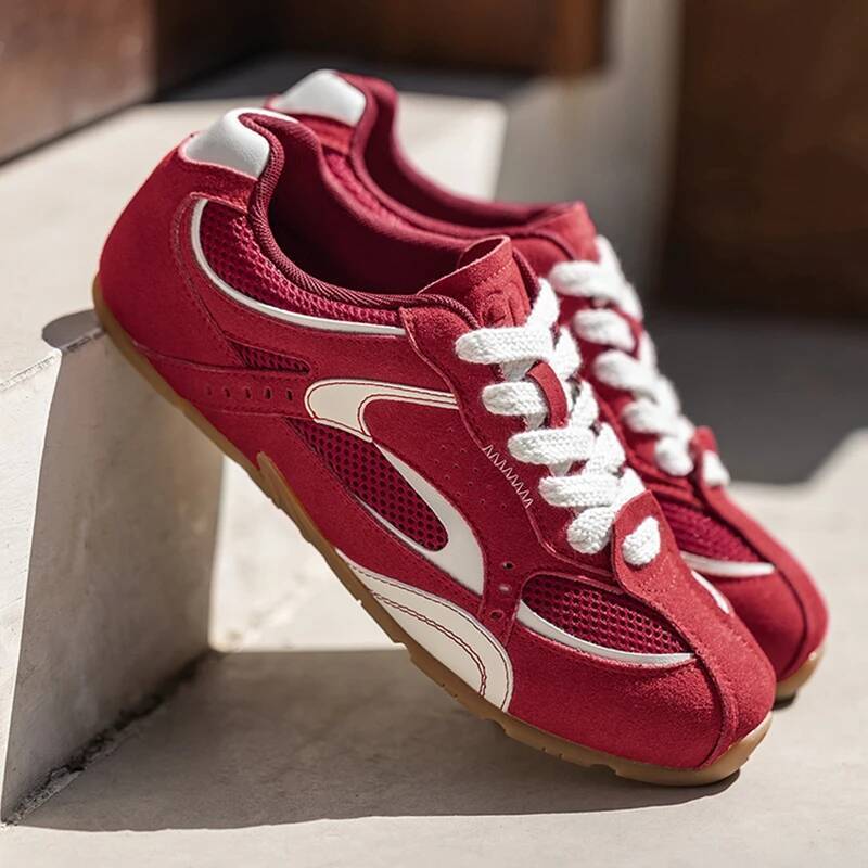 Fashion Red Men's Summer Breathable Casual Sneakers Male Flat Low Cut Designer Man Sports Shoes zapatillas hombre ddmysaturn