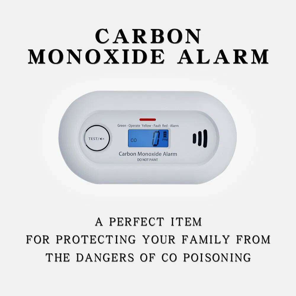 Interlinked Alarm with LCD Display, Wireless Interconnected Carbon Monoxide Detector VC21