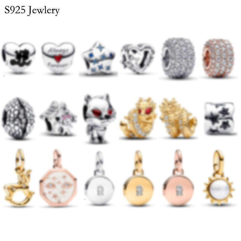 2025 NEW Silver Charm Game Dragon House Crown Ghost Wolf Throne Charm Is Suitable For Classic Women's Jewelry Fashion Accessories