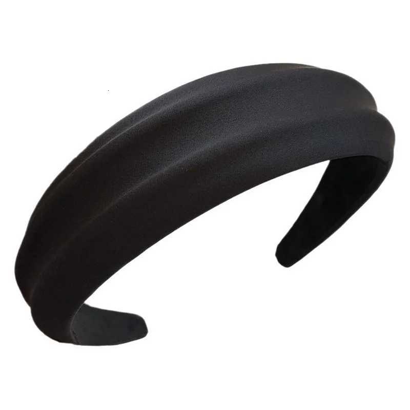 Elegant Wen High Cranium Bands Wide Brimmed Satin Cloth Handmade Fashion Fem Daily Party Pr Hair Accessories Y250808