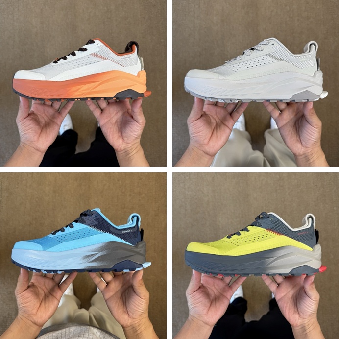 Designer Mens Running shoes hiking trail Altras 6 altrashoes sand taupe grey orange blue black