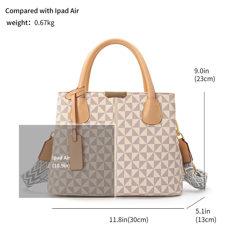 Lacel Urwebin Tote bag Women's Fashion Large Capacity Handbag Crossbody Windmill Pattern Underarm Bag