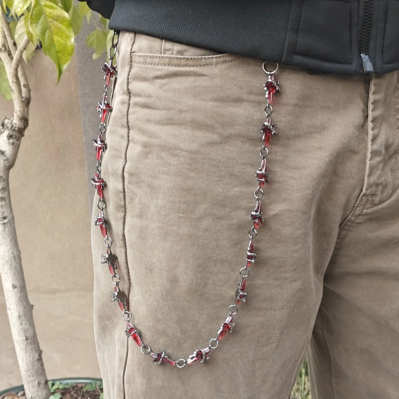 Bloodstone Four Pointed Star Pants Chain Styles For Men And Women Light Goods Body Ones Waist Accessories 250807